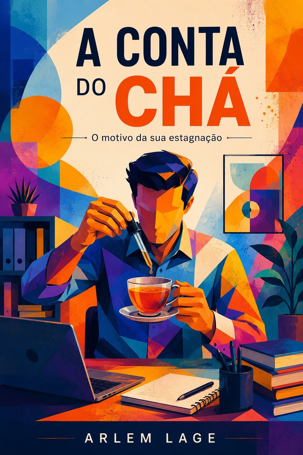 Capa do livro A Conta do Chá, de Arlem Lage
